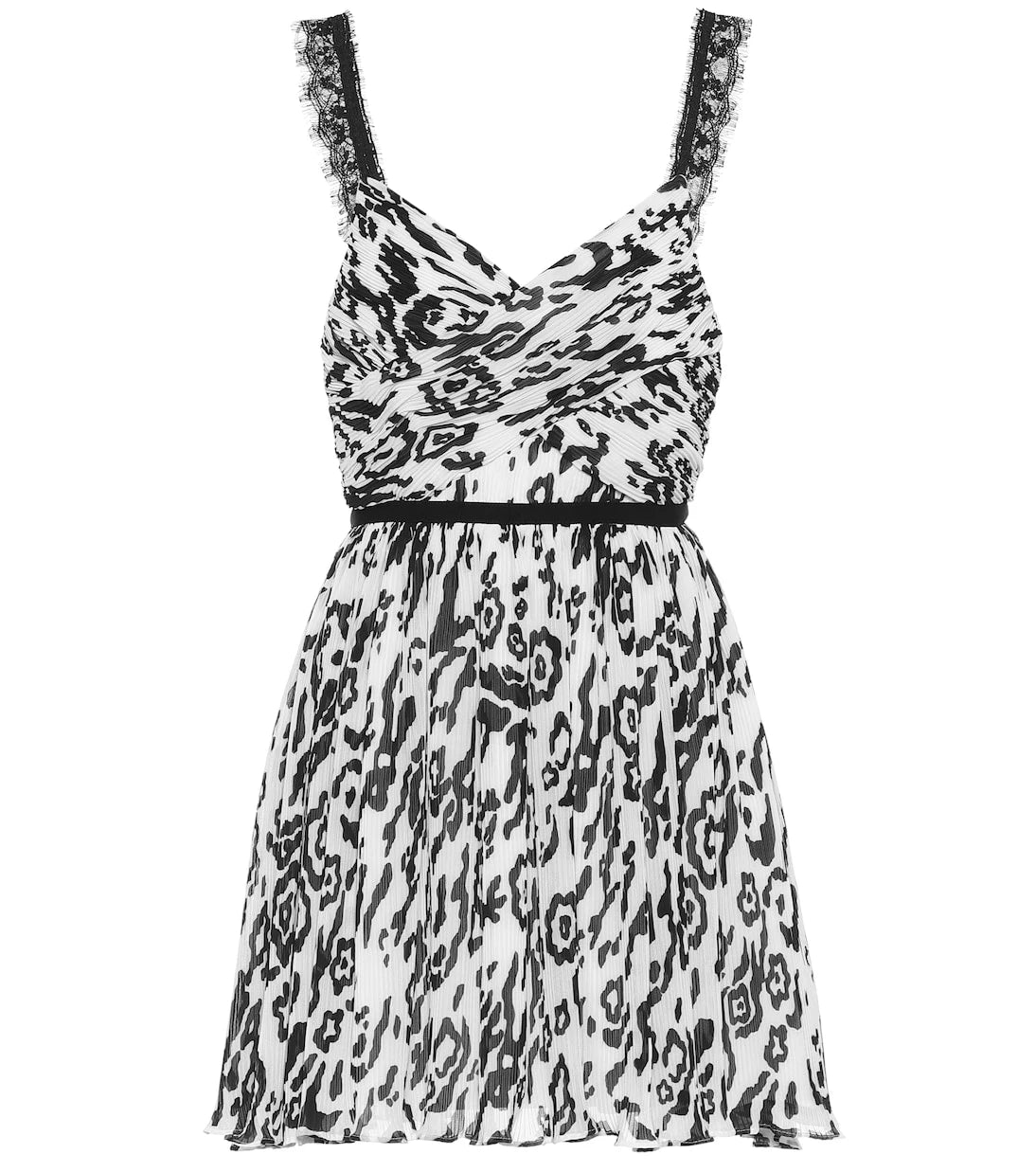 Self-Portrait - Animal-print mini dress