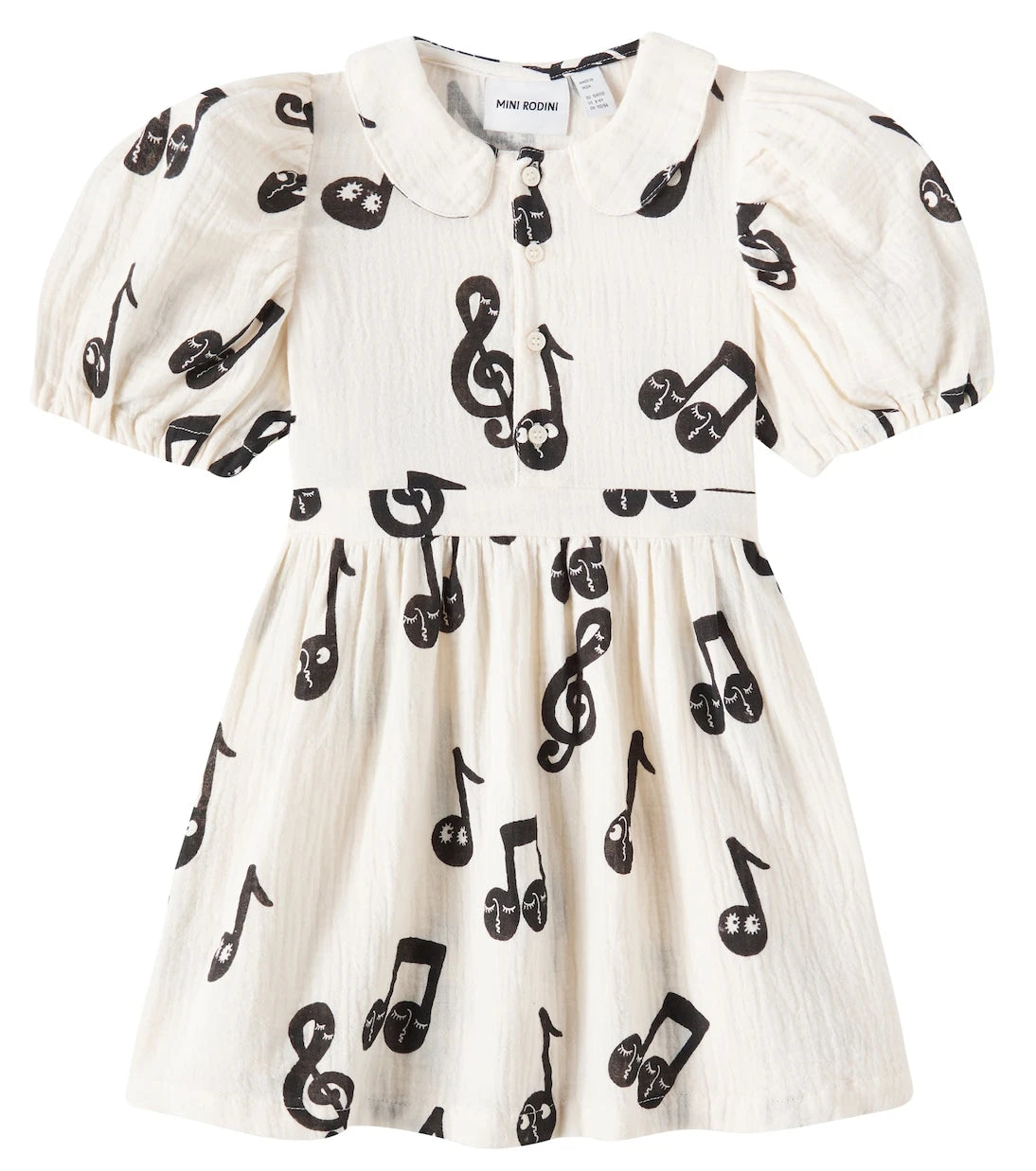 Mini Rodini - Notes cotton muslin dress