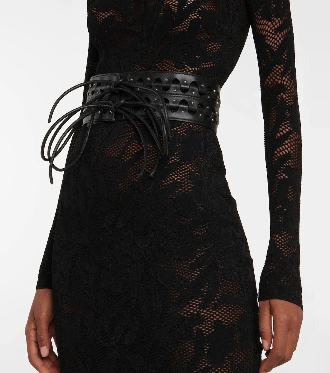Alaïa - Hinge leather belt