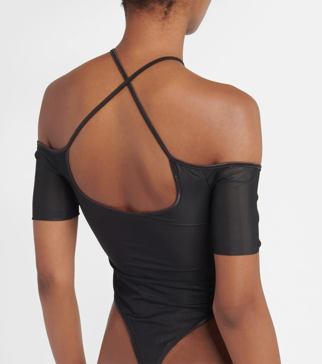 KNWLS - Halterneck mesh bodysuit