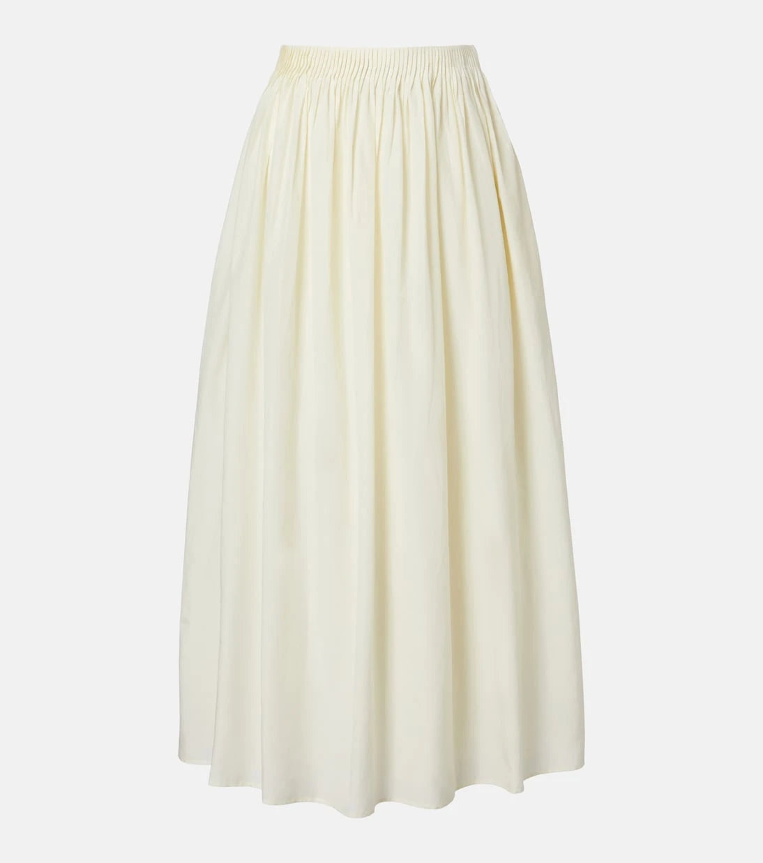 Loulou de Saison - Naya gathered cotton and silk maxi skirt