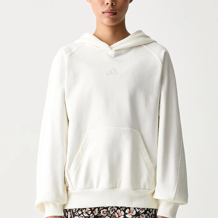 pamuktan kadın adidas kapüşonlu sweatshirt