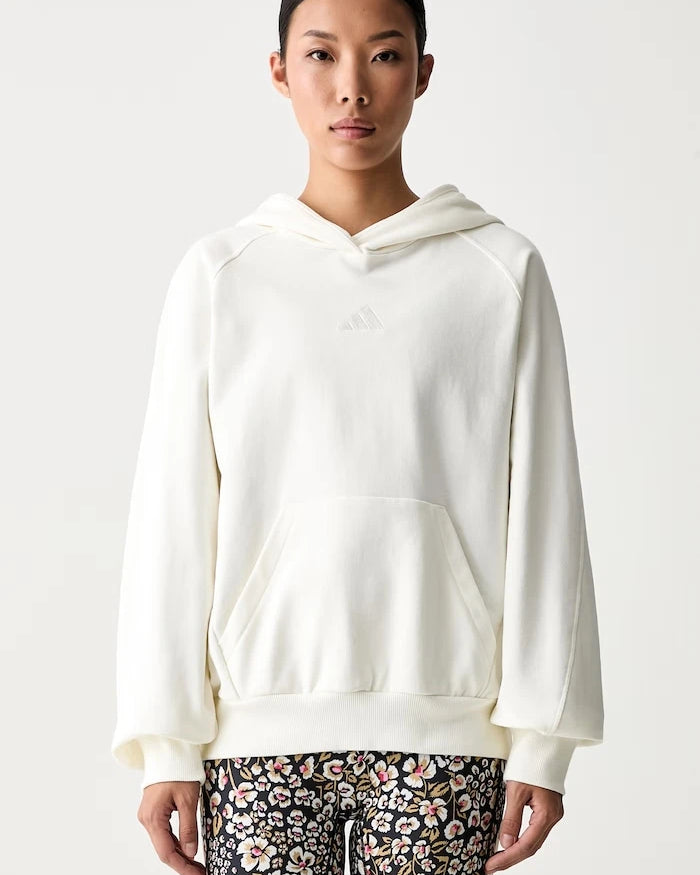 pamuktan kadın adidas kapüşonlu sweatshirt