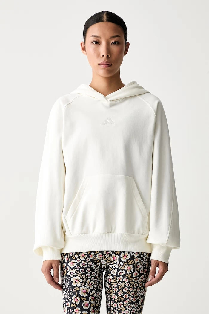 pamuktan kadın adidas kapüşonlu sweatshirt