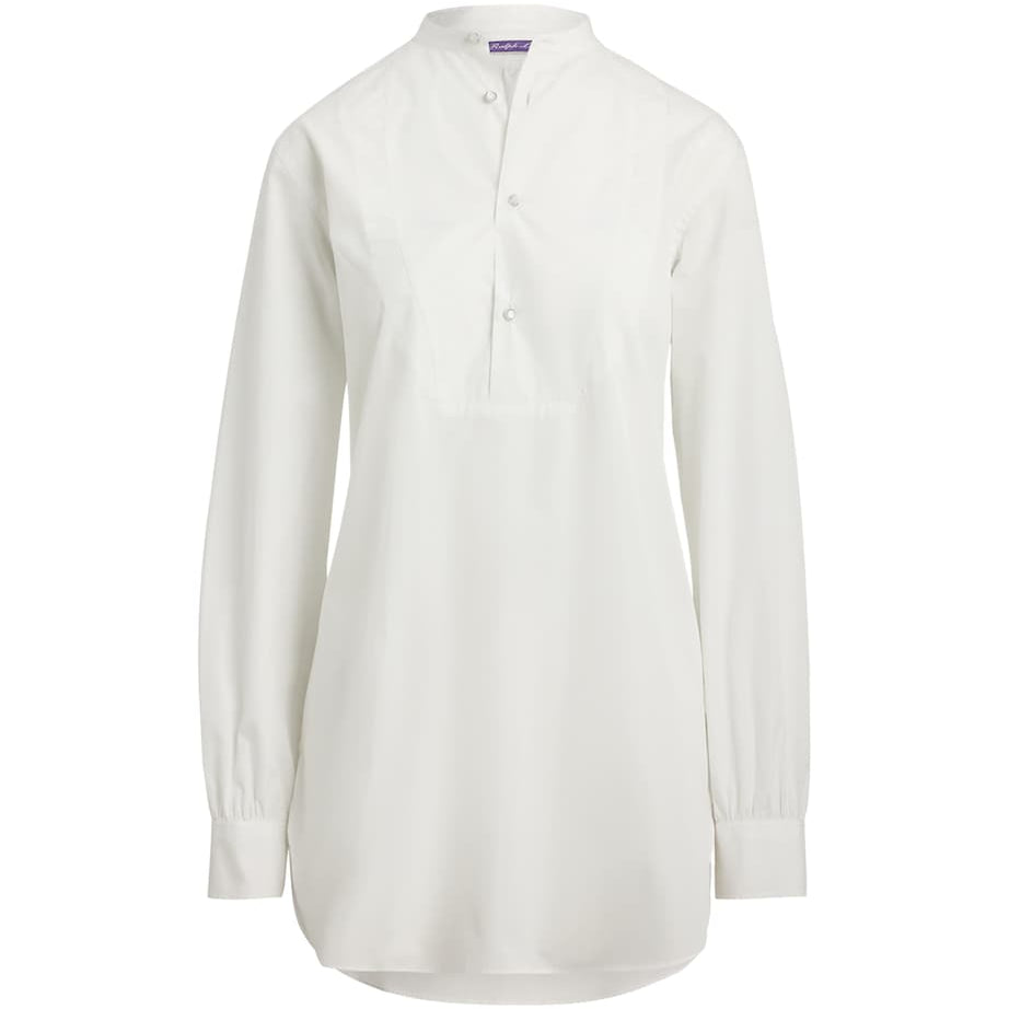 White Cotton Broadcloth Abbie Blouse