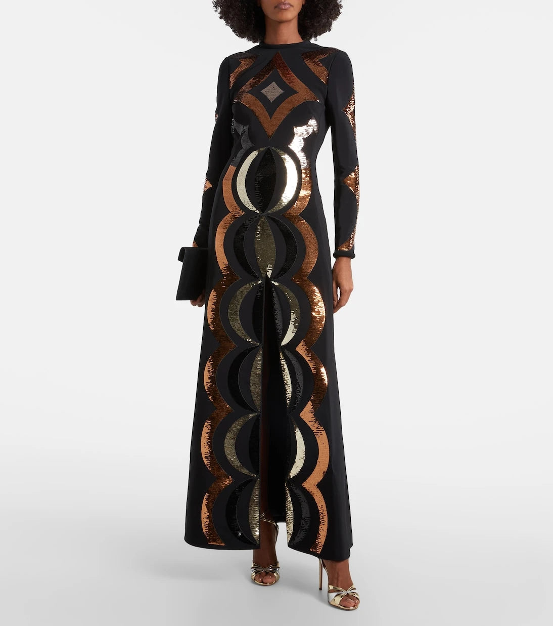 Pucci - Sequined open-back gown