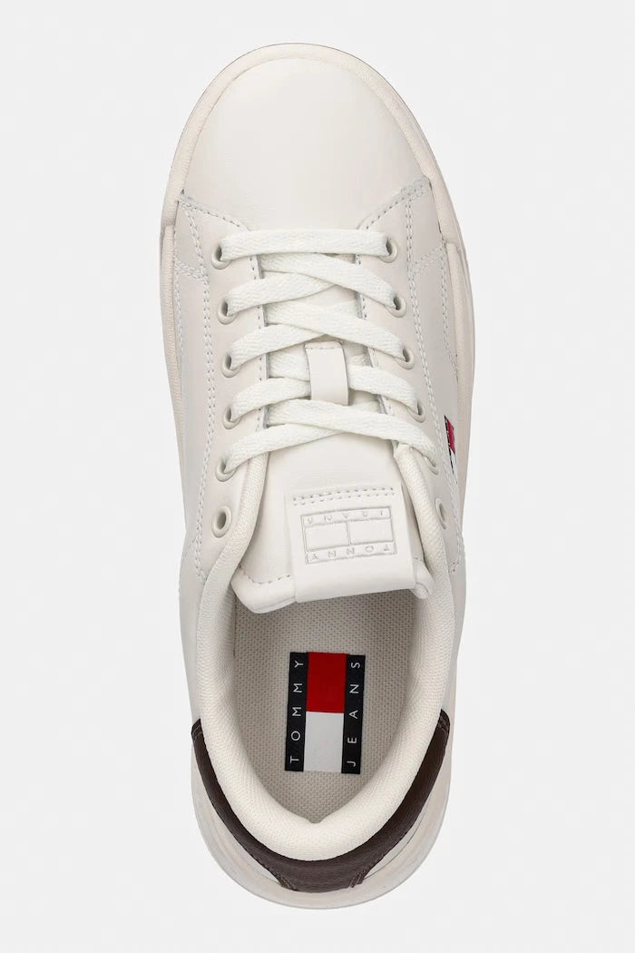 Tommy Jeans TJW SCRIPT CUPSOLE FLATFORM kadın deri sneaker
