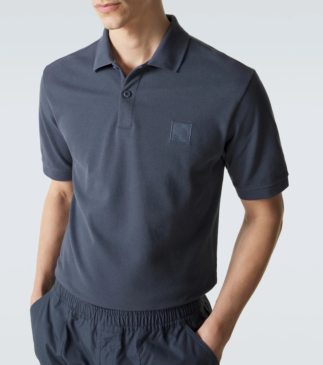 Stone Island - Pamuklu polo kazak