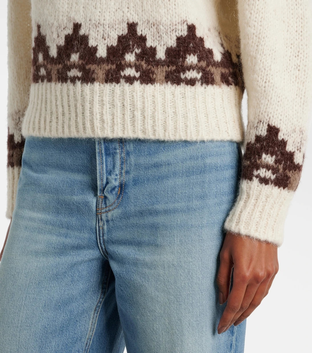 Frame - سترة Fair Isle من مزيج الألبكة