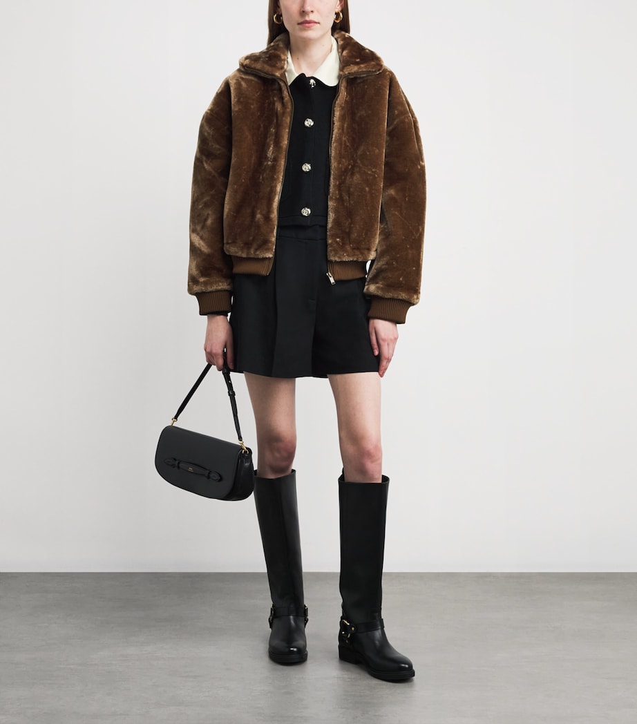 Claudie Pierlot Black Collared Cardigan