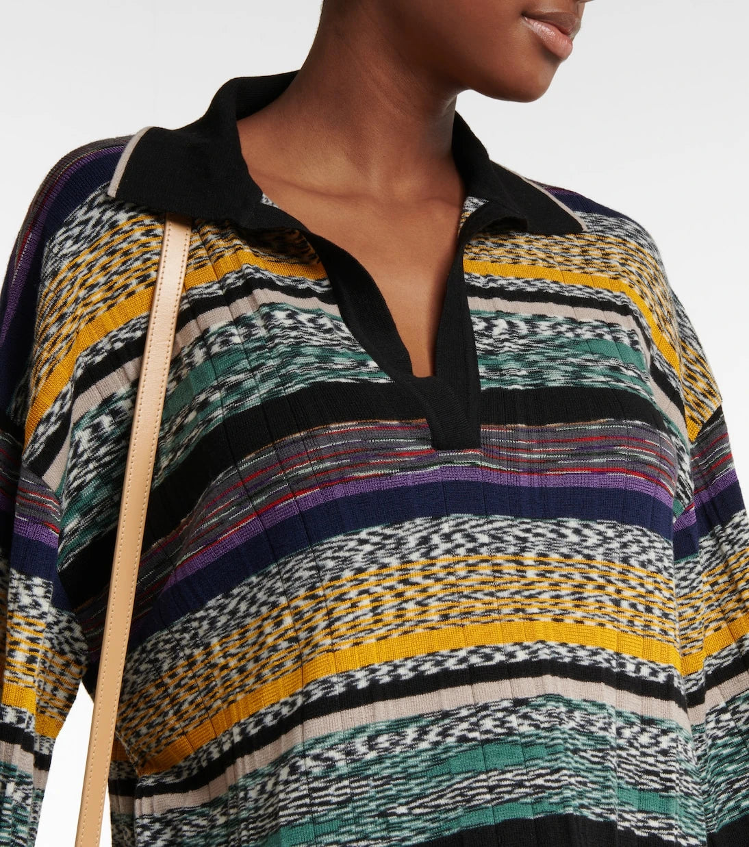 Missoni - Mélange wool-blend polo shirt