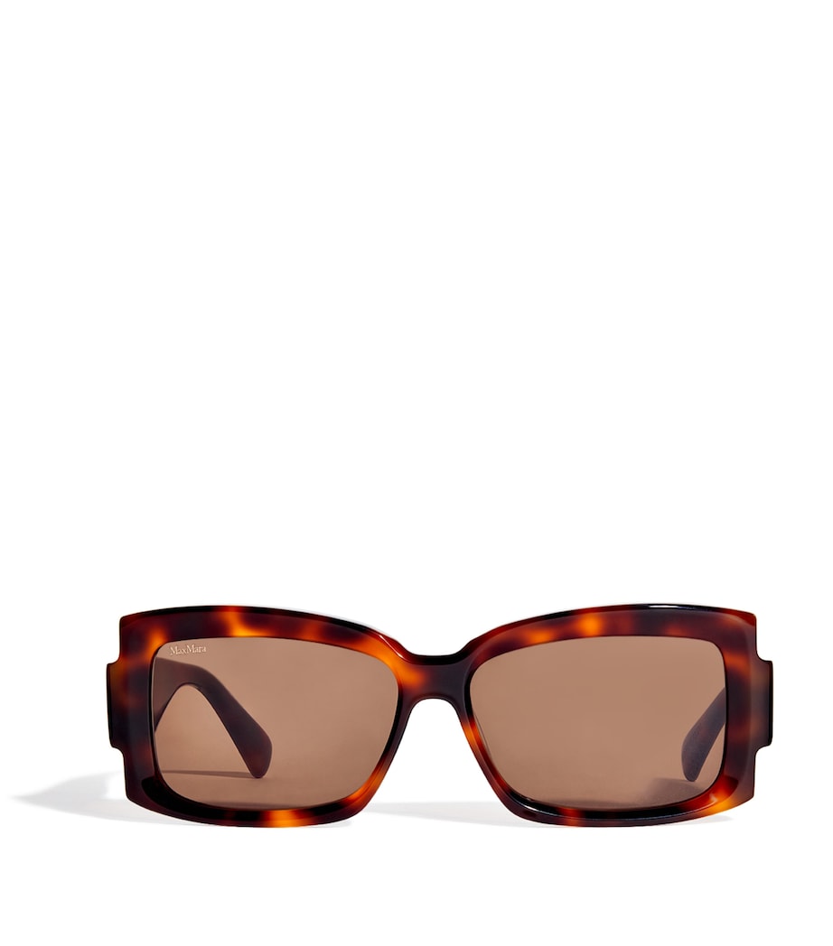 Brown Acetate Square-Frame Sunglasses