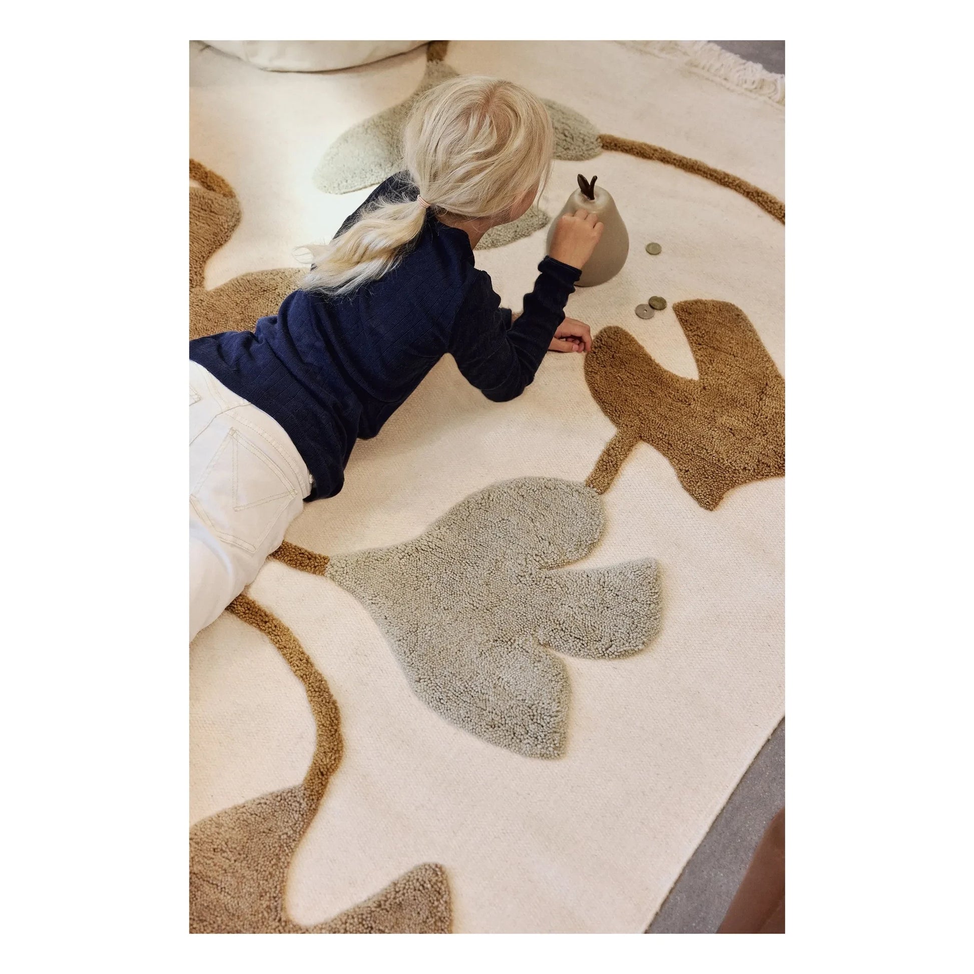 Ferm Living Kids - Swif Bird carpet | Beige