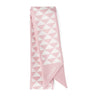Prada Pink Silk Triangle Skinny Scarf