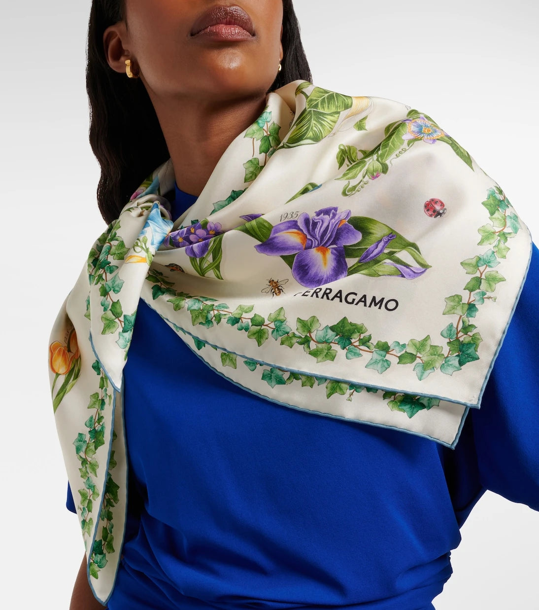 Ferragamo - Floral silk scarf