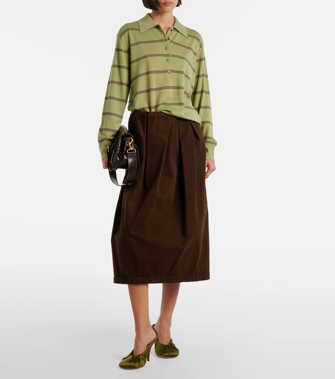 Dries Van Noten - Striped wool polo sweater