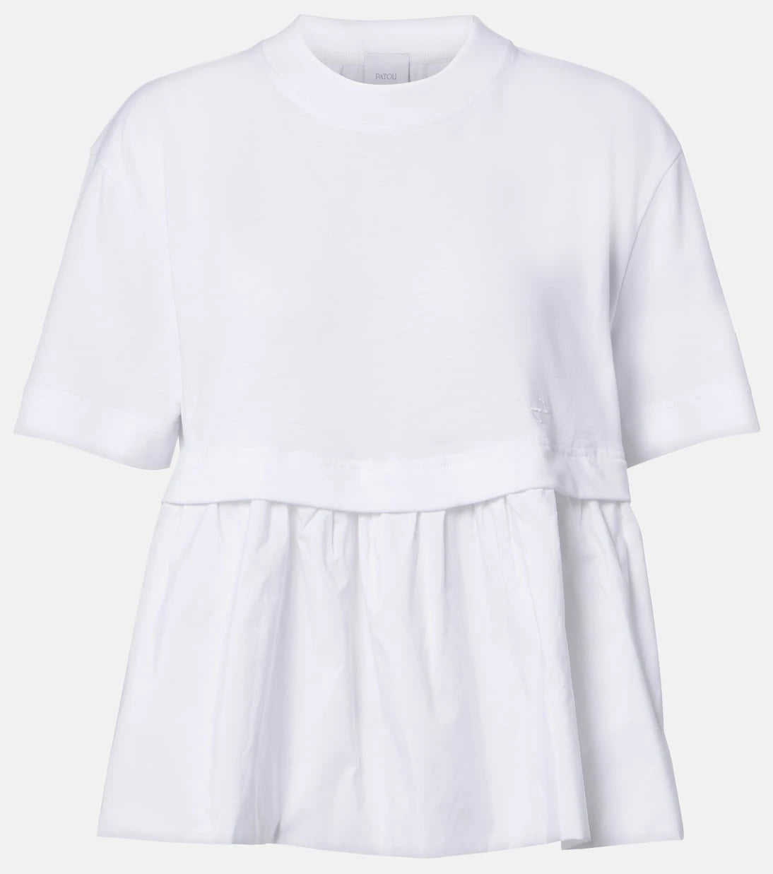 Patou - Cotton jersey and faille T-shirt