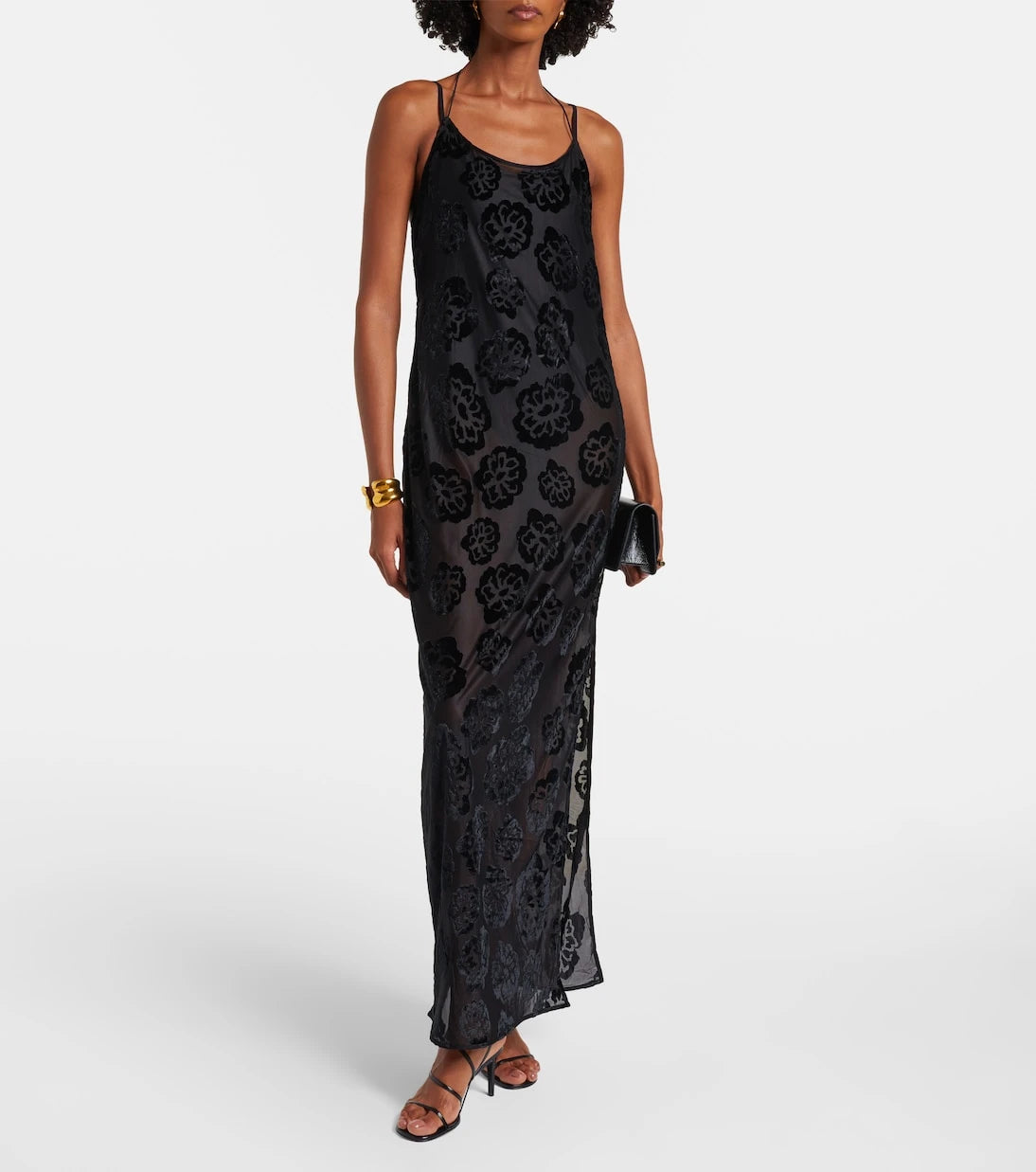 SIR - Vittoria embroidered sheer maxi dress