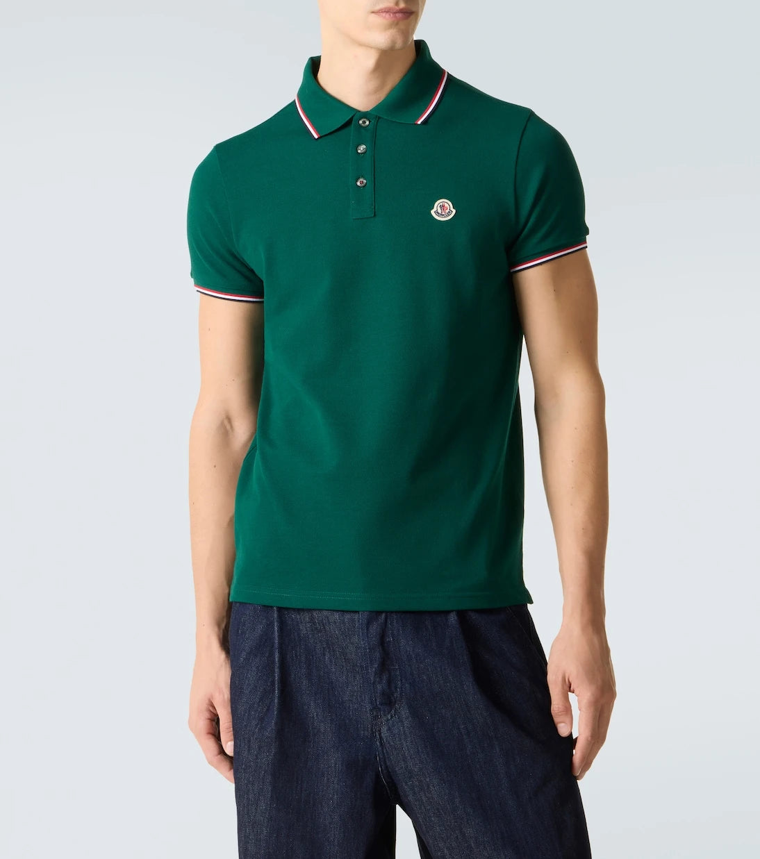 Moncler - Logo cotton piqué polo shirt