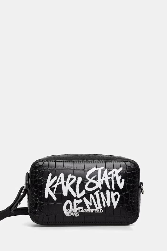 Karl Lagerfeld Jeans kadın çapraz çanta suni deriden