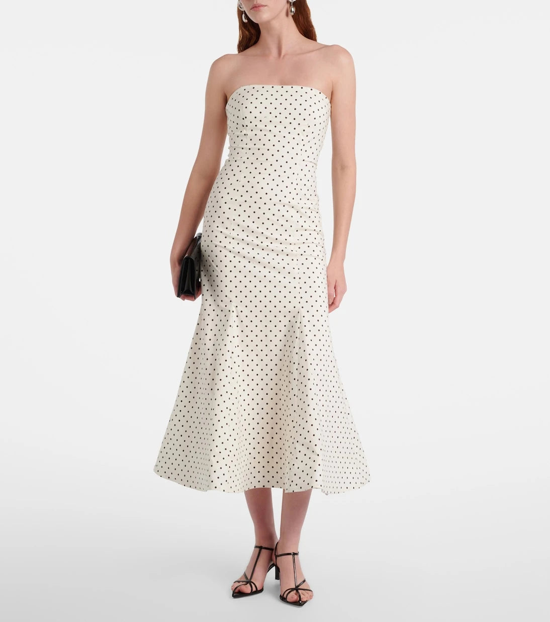 Rotate - Amadelle cotton-blend midi dress