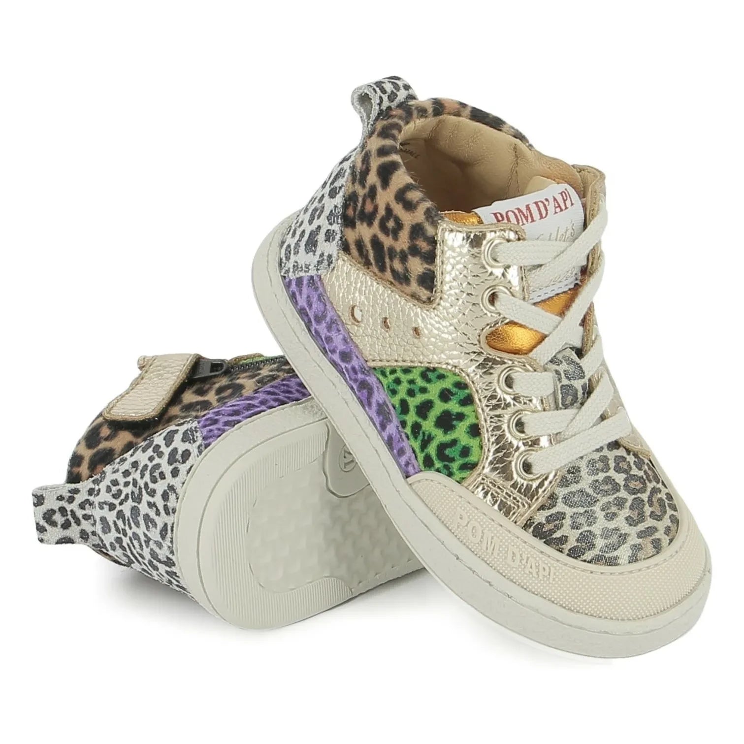 Pom d'Api - Bump Velvet Mousse Sneakers | Gold