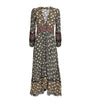 Rixo Green Floral Raven Midi Dress