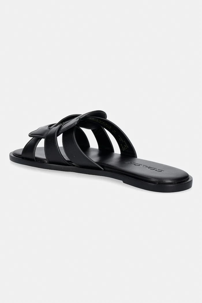 Coach чехли дамски от кожа Lena Leather Slide Sandal