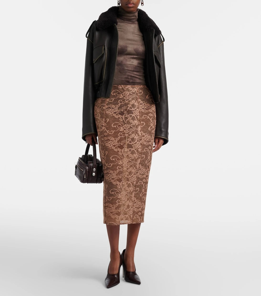 Acne Studios - Tarkis trompe-l’œil turtleneck top