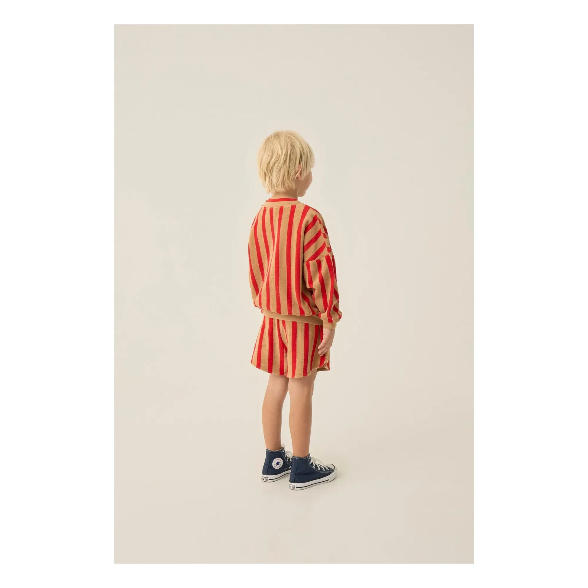 The Campamento - Striped sweatshirt  | Camel