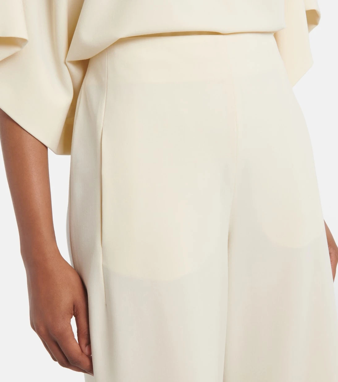 Fforme - Larissa high-rise wool-blend wide-leg pants