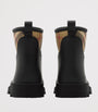 Burberry Black Rubber Nova Check Rain Boots