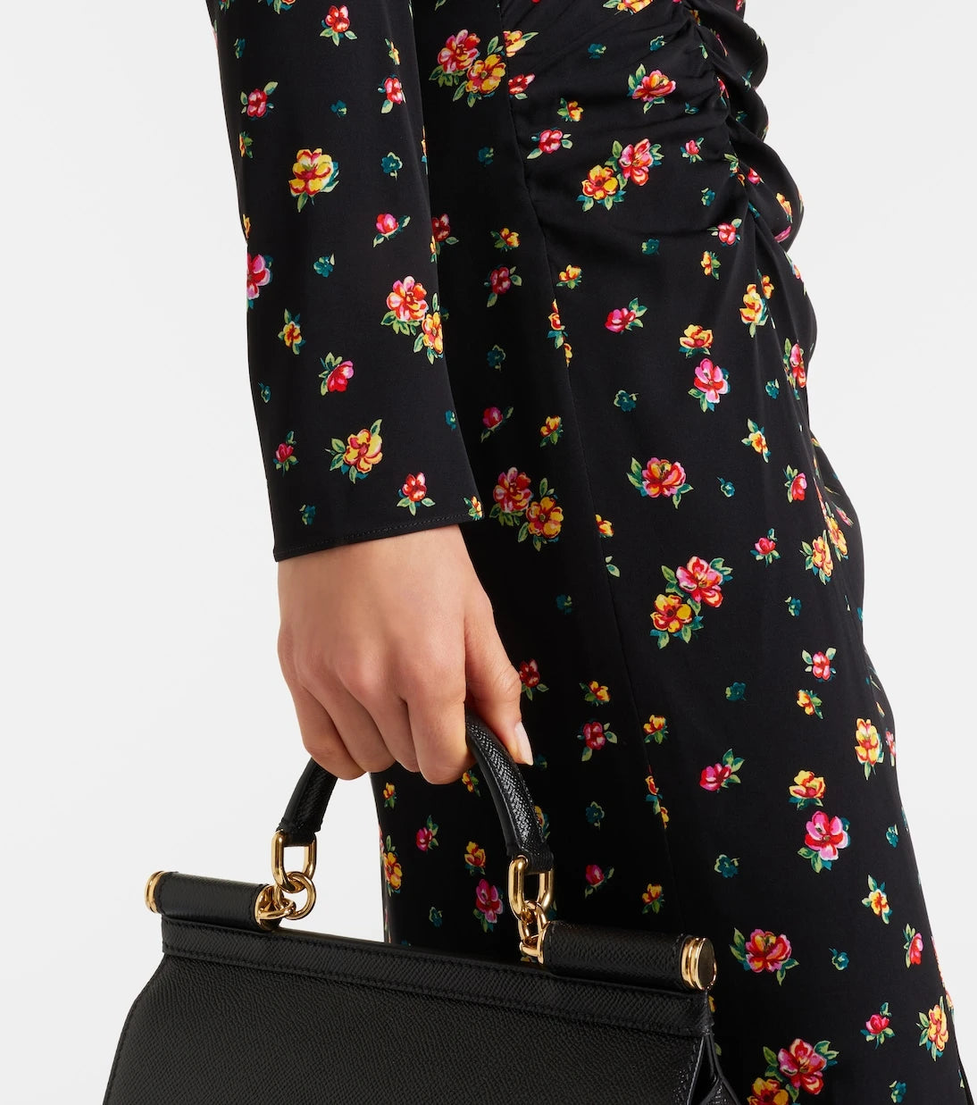 Dolce&Gabbana - Floral silk-blend midi dress