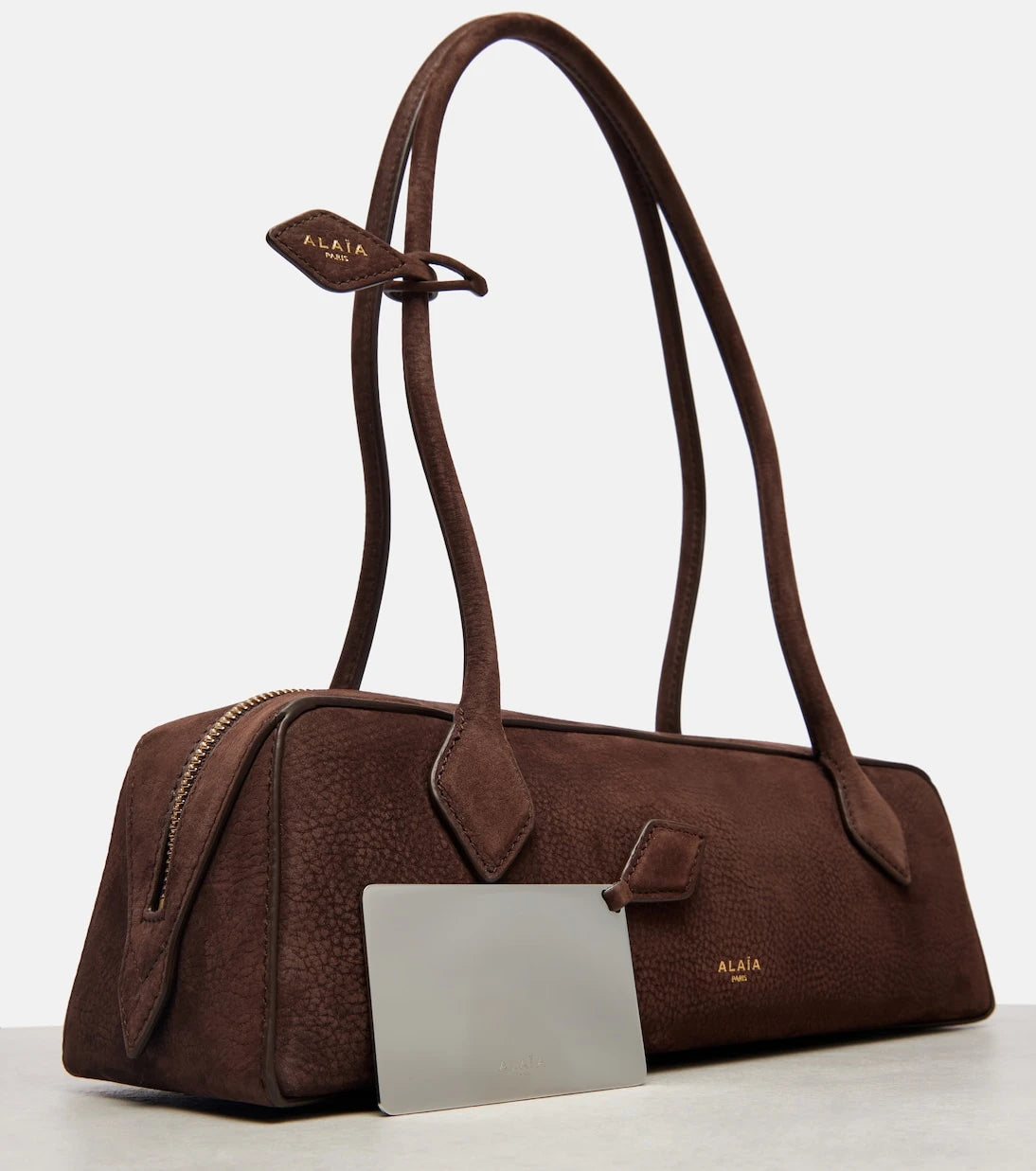Alaïa - Le Teckel Medium suede shoulder bag