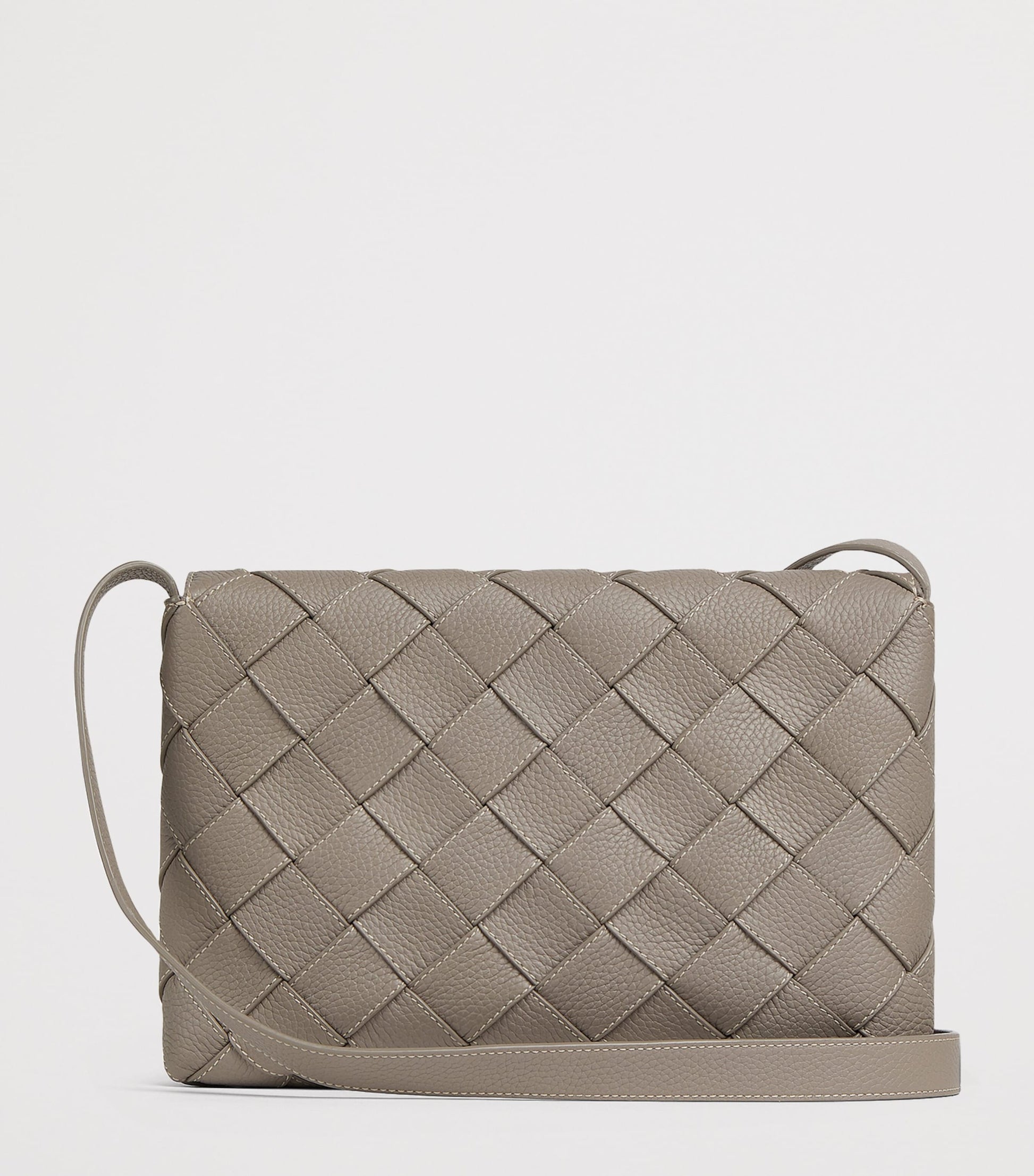 Large Leather Diago Cross-Body Bag