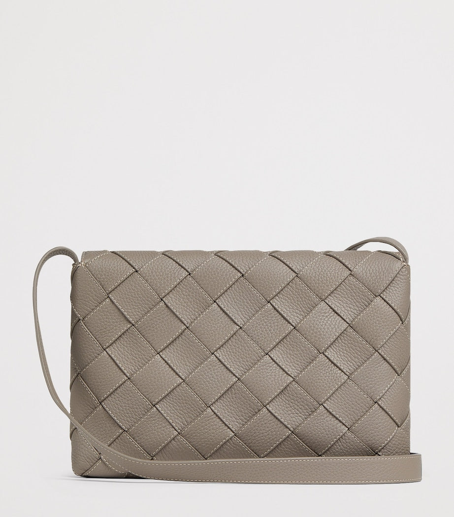 Large Leather Diago Cross-Body Bag