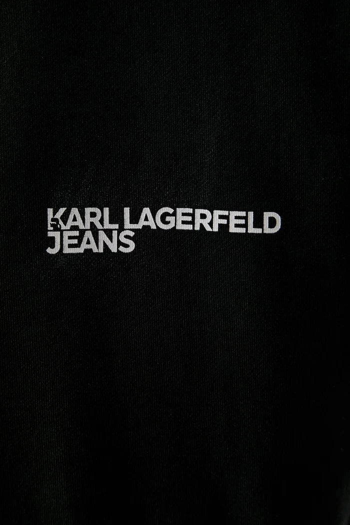 Karl Lagerfeld Jeans Pamuklu Kapüşonlu Erkek Sweatshirt