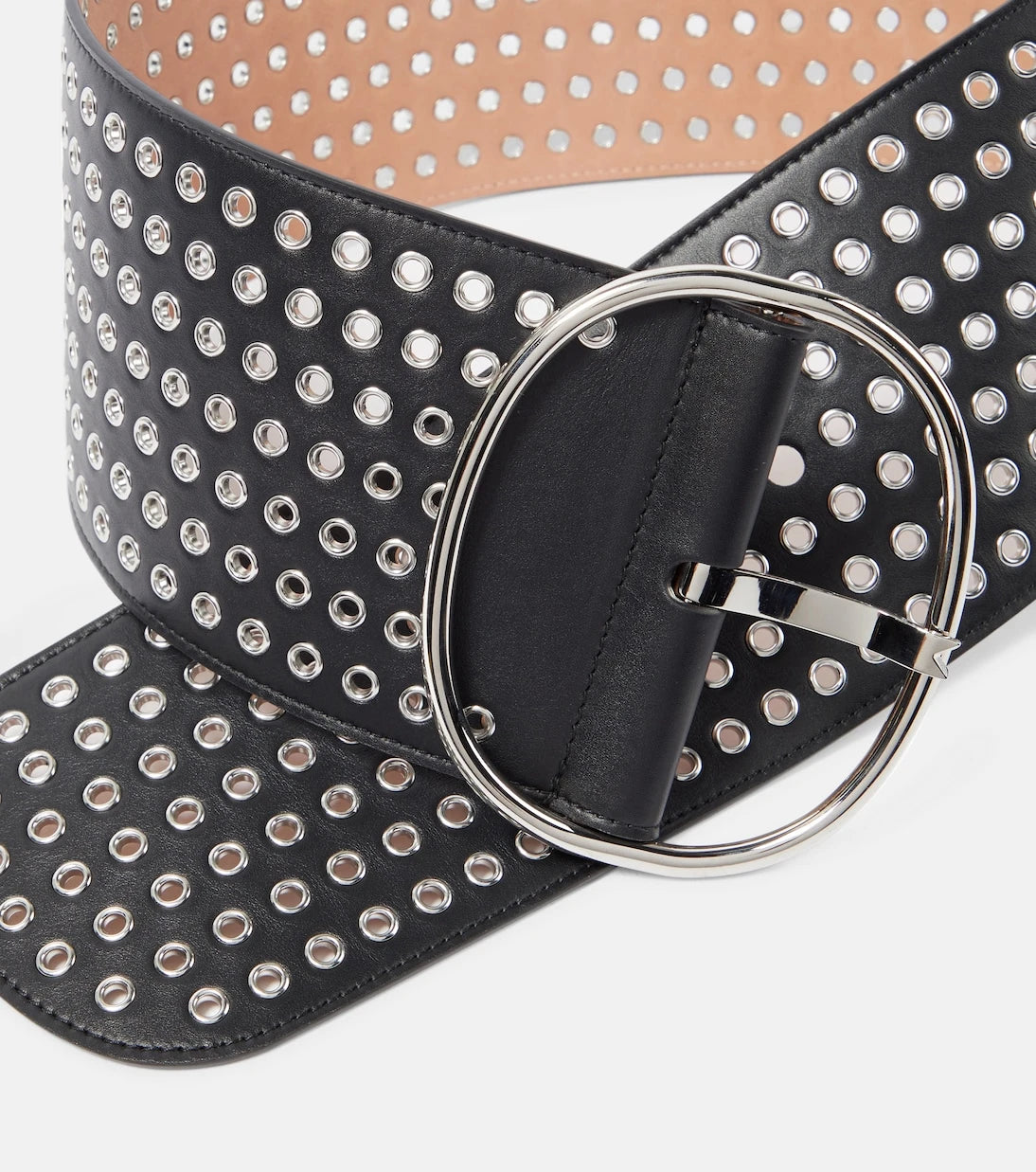 Alaïa - Embellished leather belt
