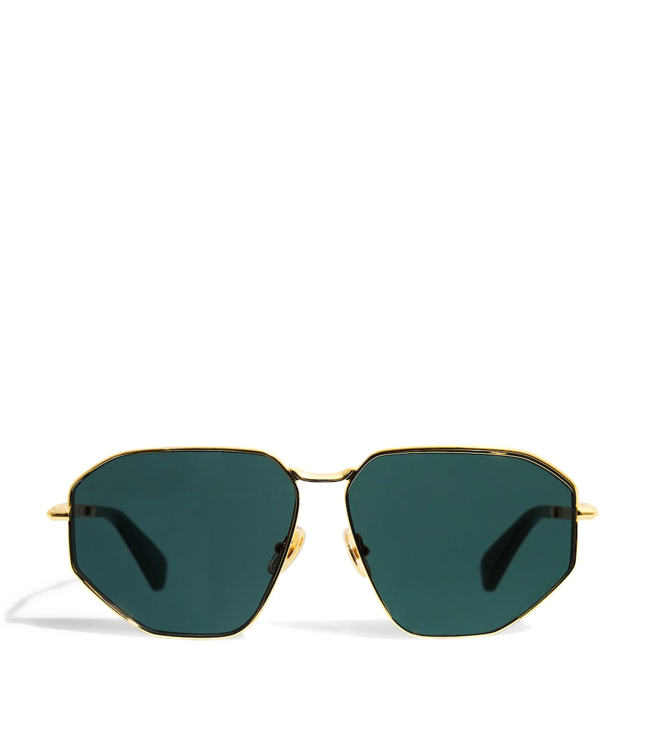 Blue Metal Sunglasses
