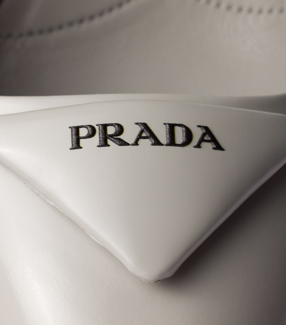 Prada Brushed Leather Slingback Pumps 75