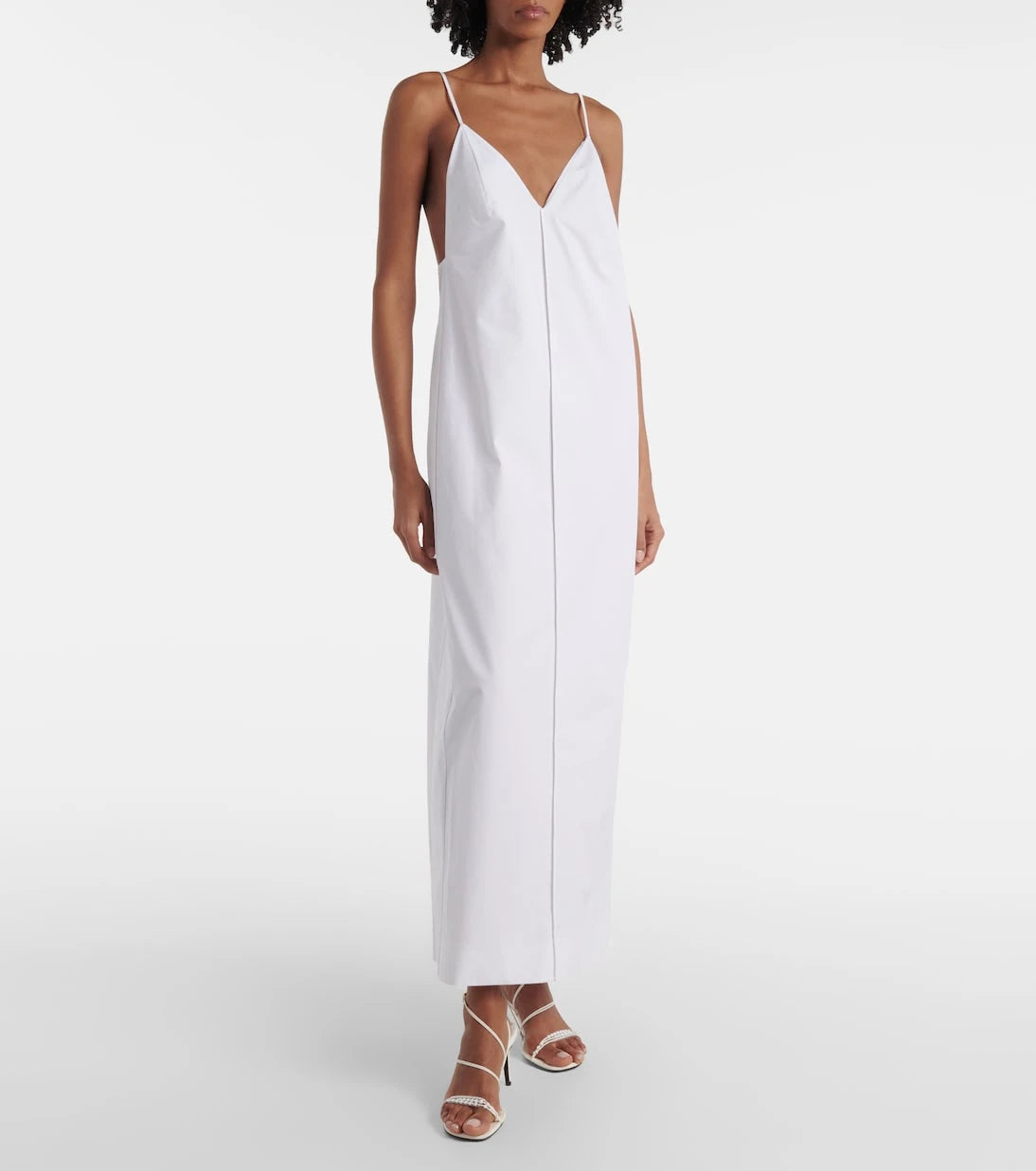Khaite - Tulula silk poplin slip dress