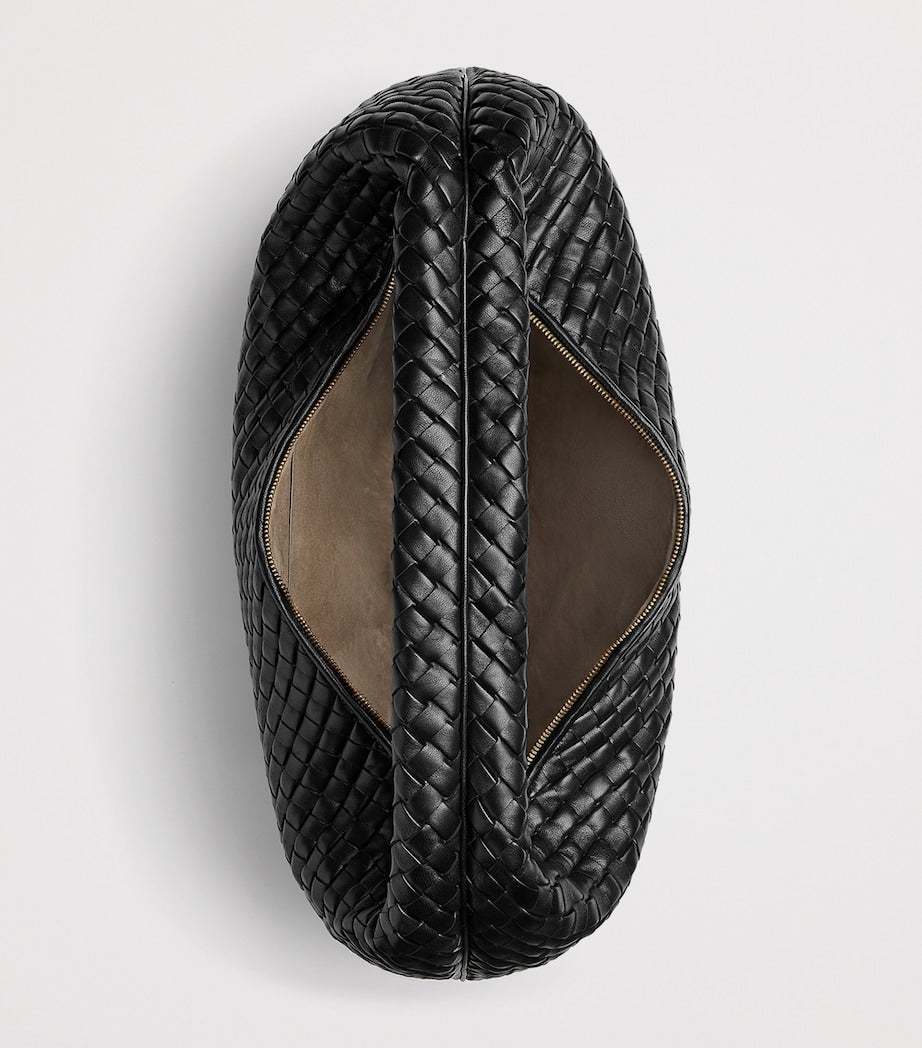 Maxi Leather Intrecciato Veneta Shoulder Bag