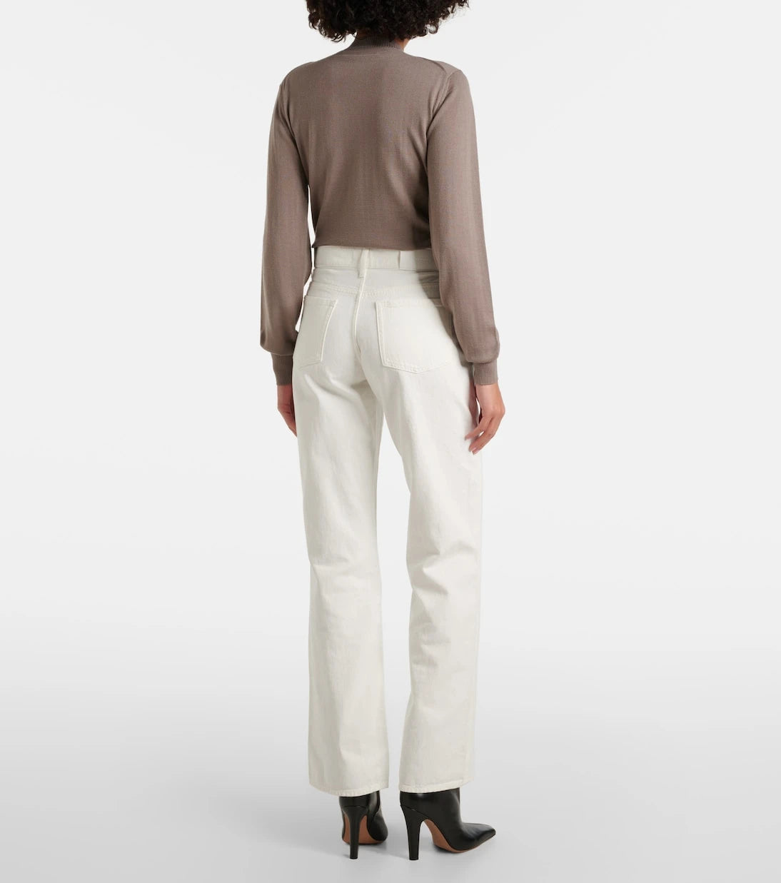 7 For All Mankind - Tess cotton and hemp straight pants