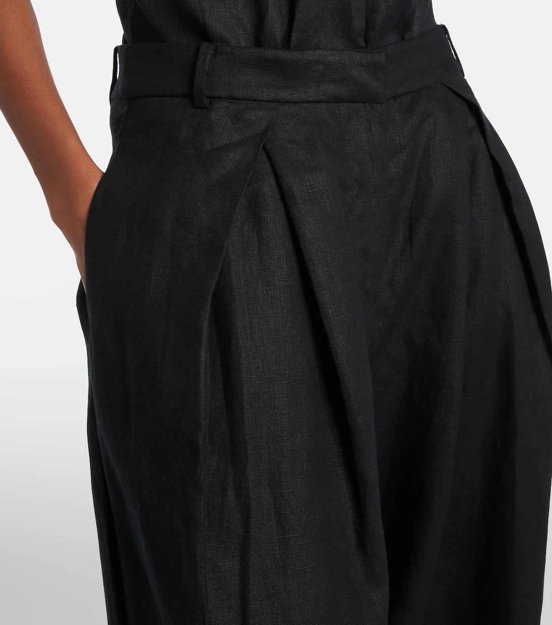 Faithfull - Sofia pleated linen wide-leg pants