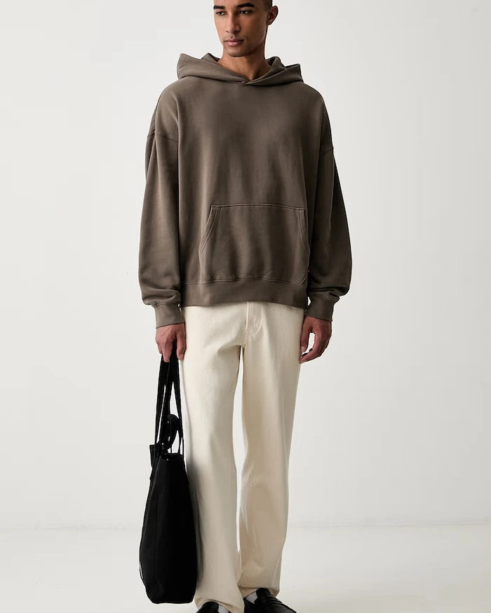 Levi's kapüşonlu erkek pamuklu sweatshirt SOFT CROPPED