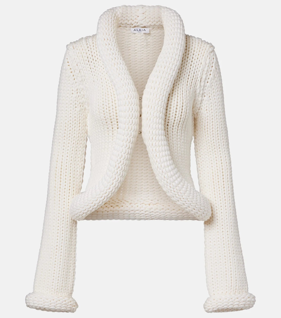 Alaïa - Padded wool-blend cardigan