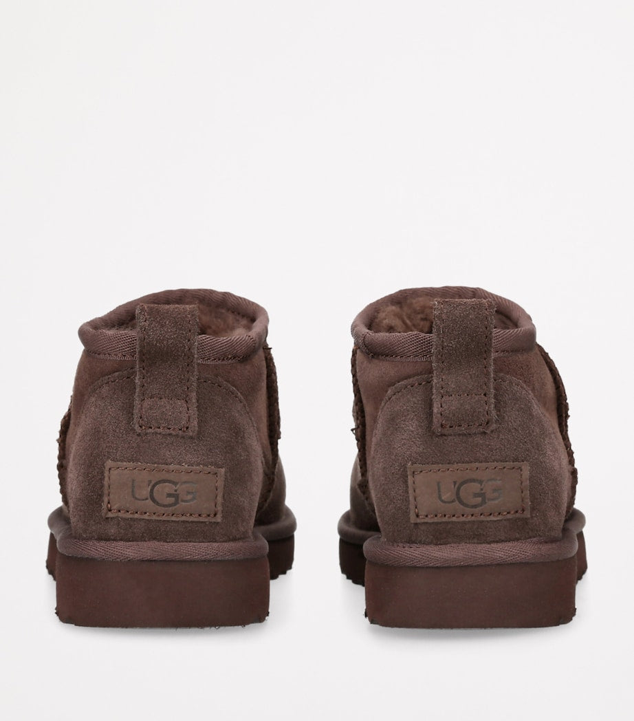 UGG Brown Suede Classic Ultra Mini Boots