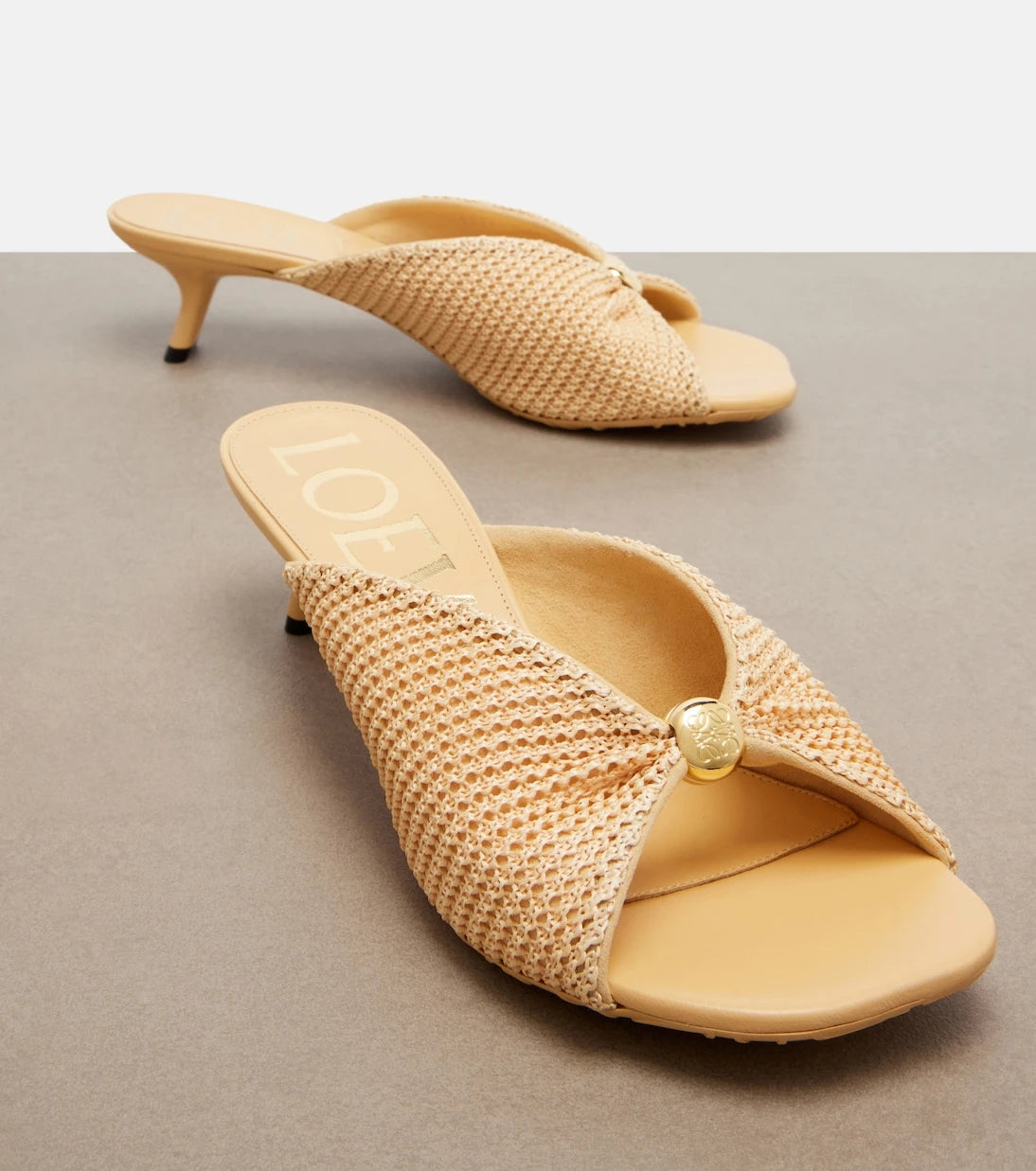 Loewe - Paula's Ibiza Pebble Soft mules