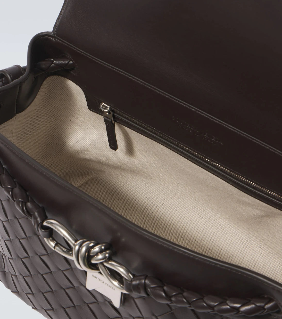 Bottega Veneta - Andiamo Knot Small leather messenger bag