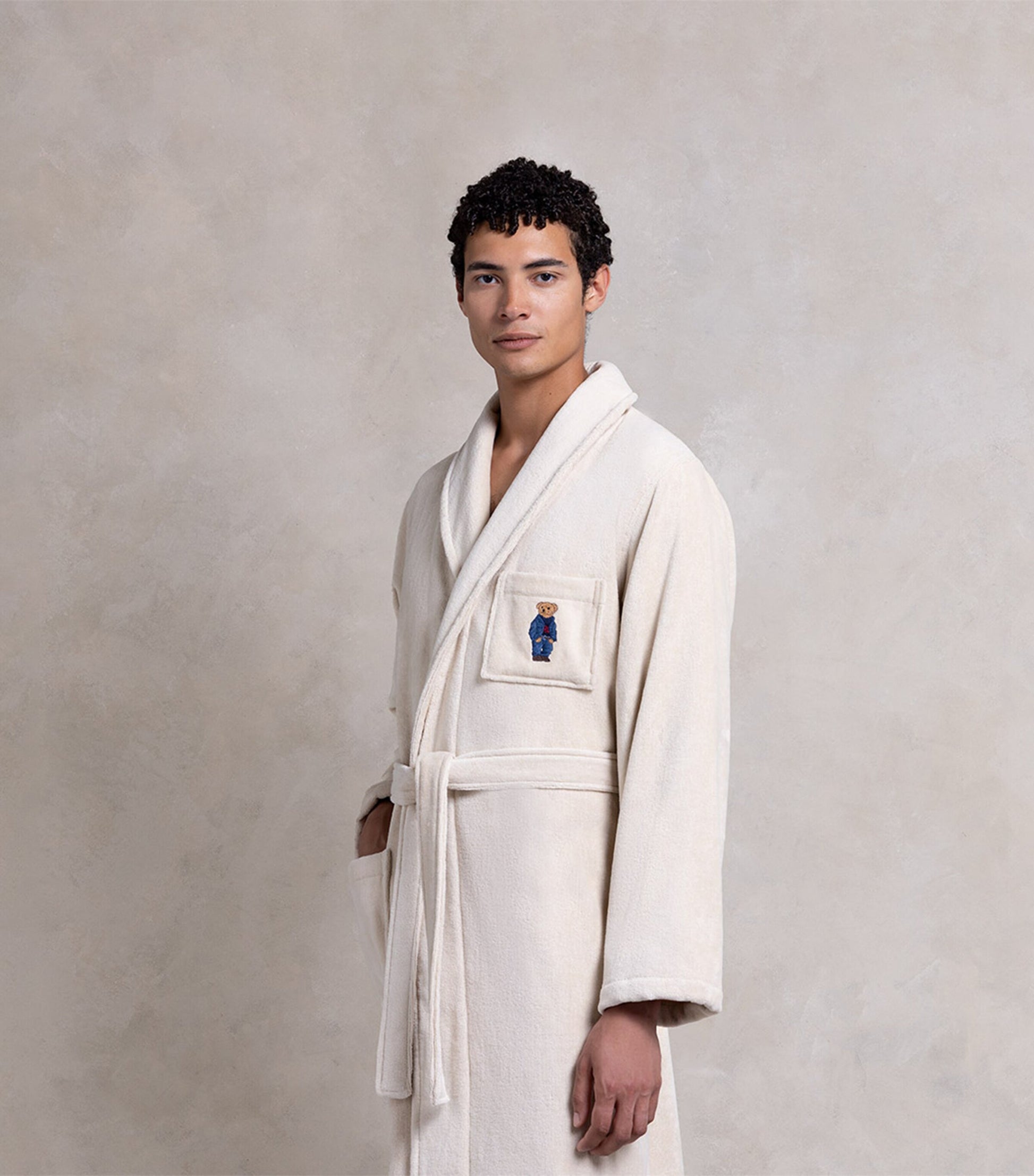 Cotton Denim Bear Bathrobe